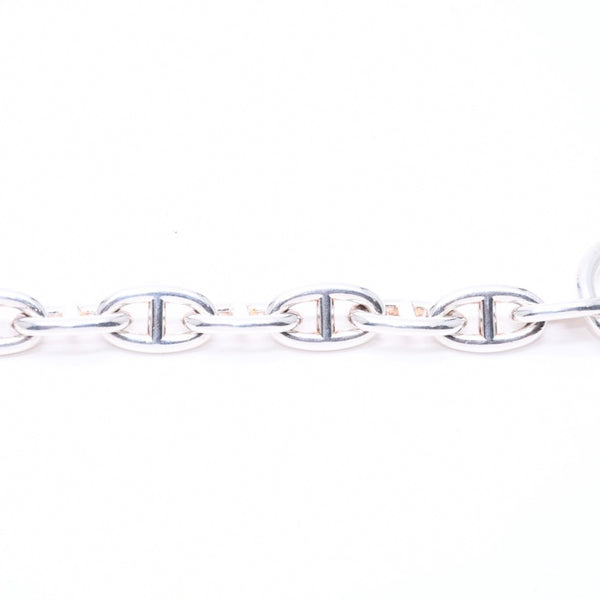 HERMES エルメス シェーヌダンクル GM ブレスレット H101672B 重量約75.90g 14コマ シルバー925 全長約24cm 美品 中古 4a006815