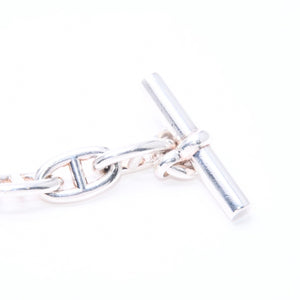 HERMES エルメス シェーヌダンクル GM ブレスレット H101672B 重量約75.90g 14コマ シルバー925 全長約24cm 美品 中古 4a006815