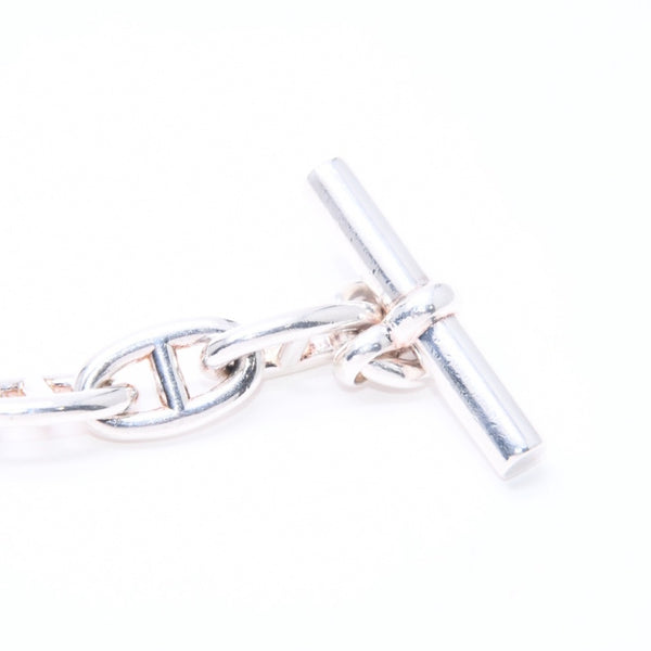 HERMES エルメス シェーヌダンクル GM ブレスレット H101672B 重量約75.90g 14コマ シルバー925 全長約24cm 美品 中古 4a006815