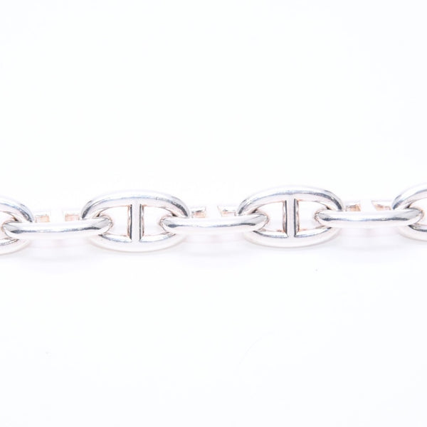 HERMES エルメス シェーヌダンクル GM ブレスレット H101672B 重量約75.90g 14コマ シルバー925 全長約24cm 美品 中古 4a006815