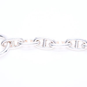 HERMES エルメス シェーヌダンクル GM ブレスレット H101672B 重量約75.90g 14コマ シルバー925 全長約24cm 美品 中古 4a006815