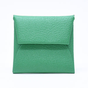 新品同様品 HERMES エルメス 財布 コインケース 小銭入れ バスティア アザップグリーン グリーン W刻印 中古 4a006665