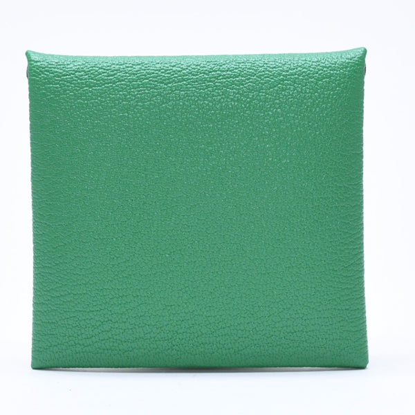 新品同様品 HERMES エルメス 財布 コインケース 小銭入れ バスティア アザップグリーン グリーン W刻印 中古 4a006665