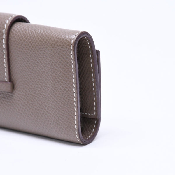 HERMES エルメス 4連 キーケース ベアン エトゥープ エプソン シルバー金具 W刻印 ヴォーエプソン 美品 中古 4a006608