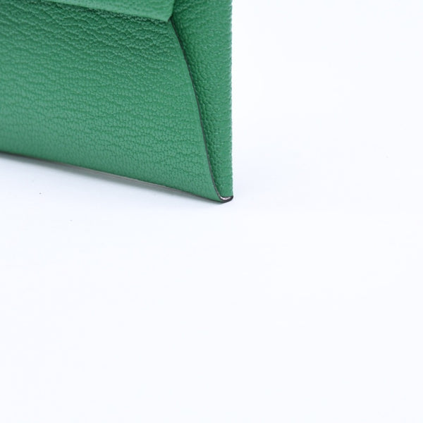 新品同様品 HERMES エルメス 財布 コインケース 小銭入れ バスティア アザップグリーン グリーン W刻印 中古 4a006665
