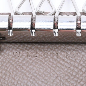 HERMES エルメス 4連 キーケース ベアン エトゥープ エプソン シルバー金具 W刻印 ヴォーエプソン 美品 中古 4a006608