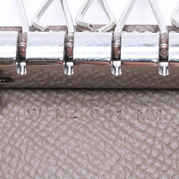 HERMES エルメス 4連 キーケース ベアン エトゥープ エプソン シルバー金具 W刻印 ヴォーエプソン 美品 中古 4a006608