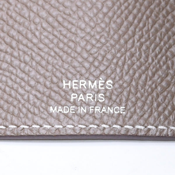 HERMES エルメス 4連 キーケース ベアン エトゥープ エプソン シルバー金具 W刻印 ヴォーエプソン 美品 中古 4a006608
