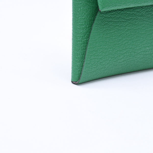 新品同様品 HERMES エルメス 財布 コインケース 小銭入れ バスティア アザップグリーン グリーン W刻印 中古 4a006665