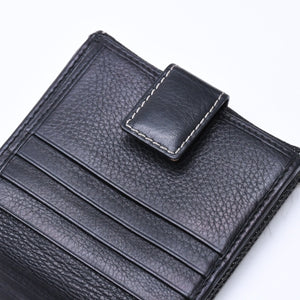 極美品 Christian Dior クリスチャンディオール ロゴボタン 二つ折り財布 財布 デニム ブラック グレー BM・1011 中古 4a006703