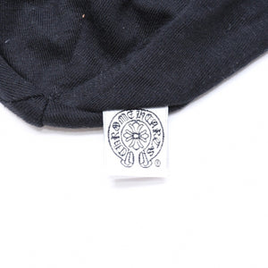 極美品 CHROME HEARTS クロムハーツ サーマル ビーニー ニットキャップ FUCK YOU 刺繍 ブラック 中古 4a006578
