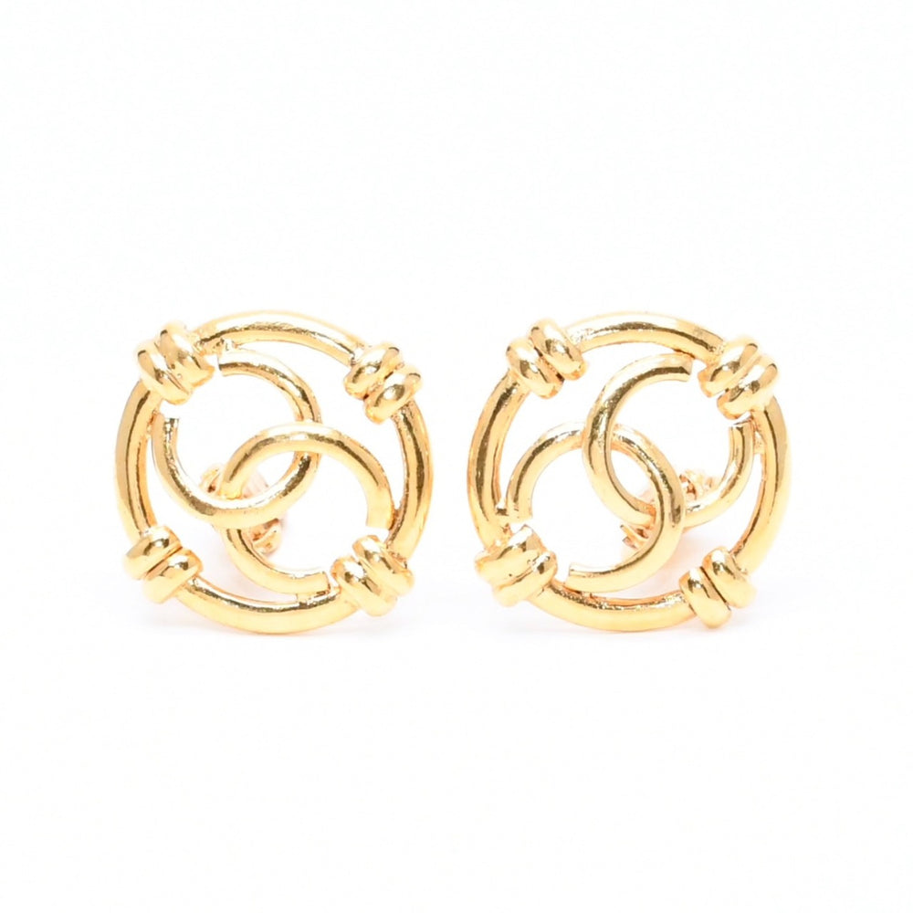 極美品 CHANEL シャネル イヤリング ピアス Coco Mark ココマーク 93A刻印 重量約16.1g ゴールド 中古 4c063739