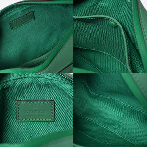 新品同様品 GUCCI グッチ ショルダーバッグ GGラバーエフェクト ミニ ショルダーバッグ ラバーグリーン グリーン 771321 中古 4a006672