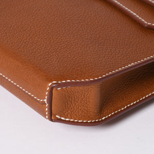 新品同様 HEMRES エルメス クラッチバッグ ケリーデペッシュ25 ヴォーバレニア W刻印 クラッチ シルバー金具 中古 4a006589