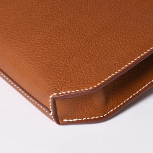 新品同様 HEMRES エルメス クラッチバッグ ケリーデペッシュ25 ヴォーバレニア W刻印 クラッチ シルバー金具 中古 4a006589
