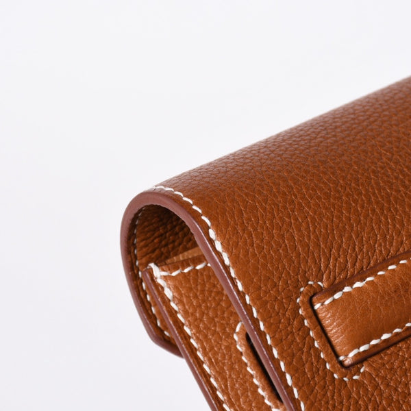 新品同様 HEMRES エルメス クラッチバッグ ケリーデペッシュ25 ヴォーバレニア W刻印 クラッチ シルバー金具 中古 4a006589
