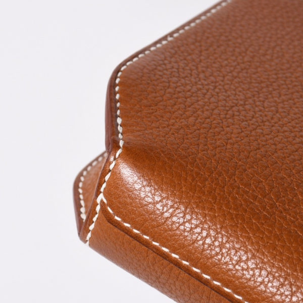 新品同様 HEMRES エルメス クラッチバッグ ケリーデペッシュ25 ヴォーバレニア W刻印 クラッチ シルバー金具 中古 4a006589