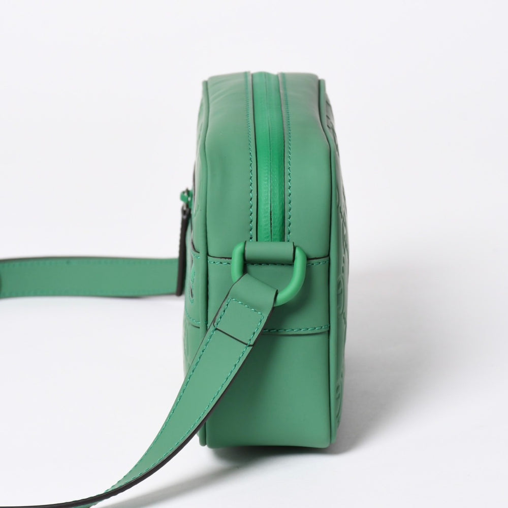 Like new item GUCCI Gucci shoulder bag GG rubber effect mini shoulder bag rubber green green 771321 used 4a006672