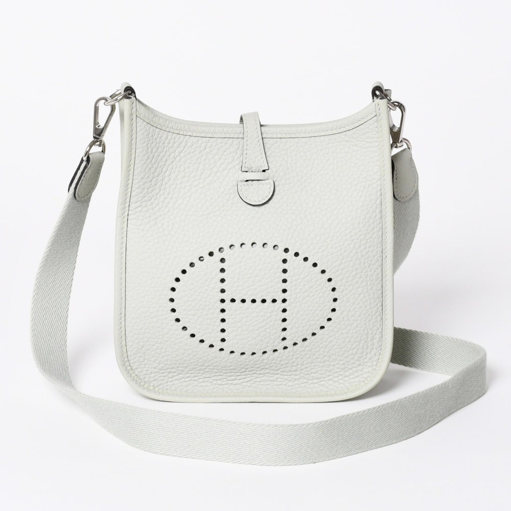 新品同様 HERMES エルメス エヴリンTPM ショルダーバッグ B刻印 トリヨンクレマンス グリネヴェ シルバー金具 中古 4a006667