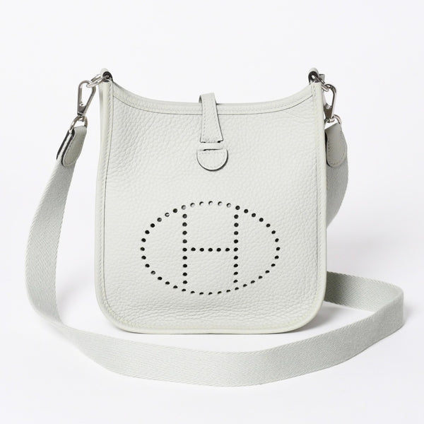 新品同様 HERMES エルメス エヴリンTPM ショルダーバッグ B刻印 トリヨンクレマンス グリネヴェ シルバー金具 中古 4a006667