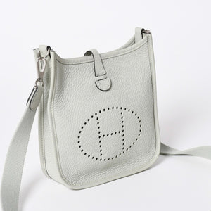 新品同様 HERMES エルメス エヴリンTPM ショルダーバッグ B刻印 トリヨンクレマンス グリネヴェ シルバー金具 中古 4a006667
