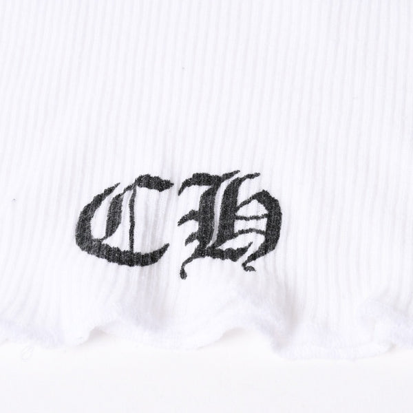 CHROME HEARTS クロムハーツ ヴィンテージ ヴァイン CHプラス デザイン タンクトップ ホワイト ブラック ブルー サイズL 美品 中古 4a006684