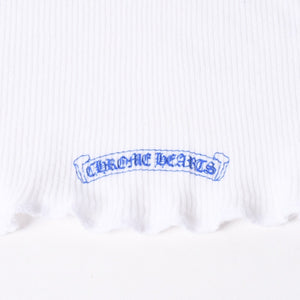 CHROME HEARTS クロムハーツ ヴィンテージ ヴァイン CHプラス デザイン タンクトップ ホワイト ブラック ブルー サイズL 美品 中古 4a006684