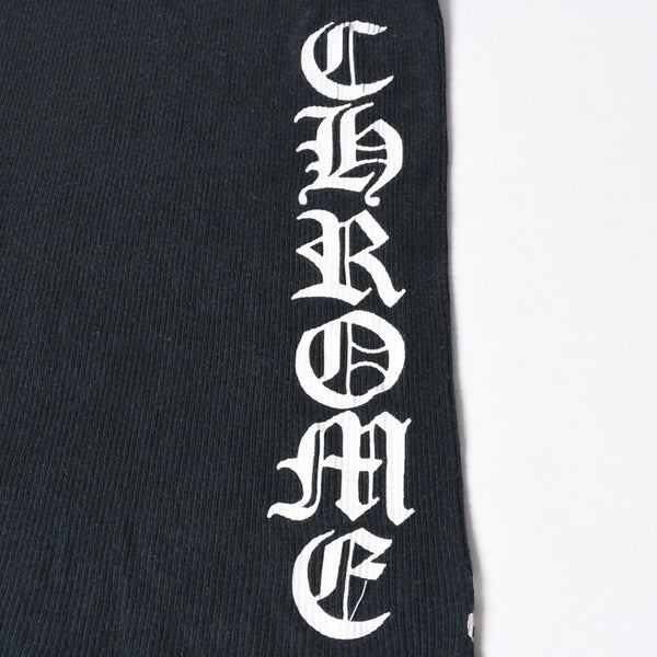 CHROME HEARTS クロムハーツ オールドイングリッシュ サイドロゴ タンクトップ コットン ブラック ホワイト サイズM 良品 中古 4a006691