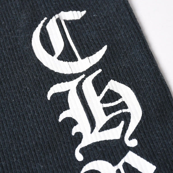 CHROME HEARTS クロムハーツ オールドイングリッシュ サイドロゴ タンクトップ コットン ブラック ホワイト サイズM 良品 中古 4a006691