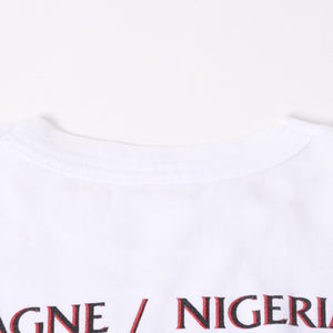 NANTES ナント Tシャツ 90S フランスワールドカップTシャツ 半袖Tシャツ ヴィンテージ ホワイト ネイビー 美品 中古 4a006525