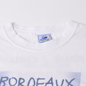 FRANCE 98 公式アートグラフィックTシャツ 1998年 ワールドカップ フランス大会 W杯 ホワイト サイズ不明 サッカー ボルドー ポスターアート 美品 中古 4a006524