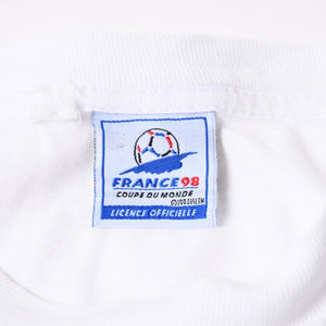 FRANCE 98 公式アートグラフィックTシャツ 1998年 ワールドカップ フランス大会 W杯 ホワイト サイズ不明 サッカー ボルドー ポスターアート 美品 中古 4a006524