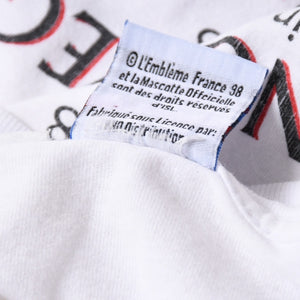 FRANCE 98 公式アートグラフィックTシャツ 1998年 ワールドカップ フランス大会 W杯 ホワイト サイズ不明 サッカー ボルドー ポスターアート 美品 中古 4a006524