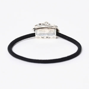 極美品 CHROME HEARTS クロムハーツ クロスボールボタン ヘアゴム コンチョ 重量約15.49g シルバー925 2008/.925刻印 4a006680