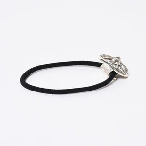 極美品 CHROME HEARTS クロムハーツ クロスボールボタン ヘアゴム コンチョ 重量約15.49g シルバー925 2008/.925刻印 4a006680