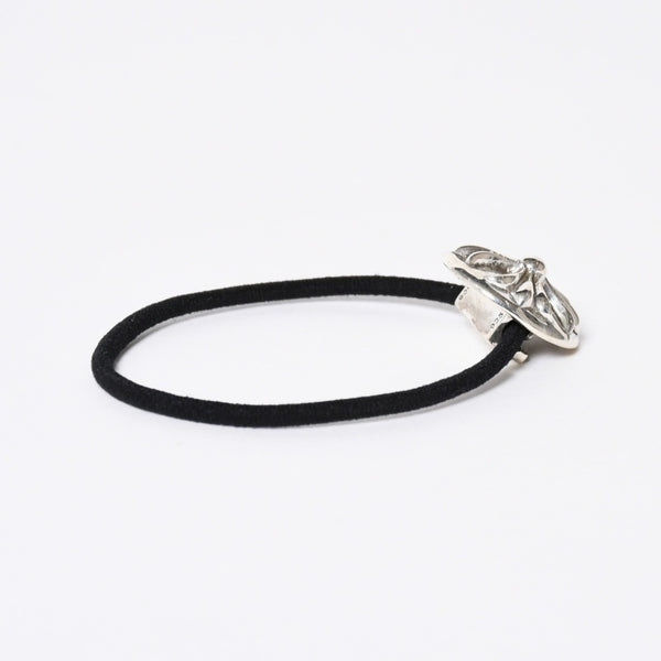 極美品 CHROME HEARTS クロムハーツ クロスボールボタン ヘアゴム コンチョ 重量約15.49g シルバー925 2008/.925刻印 4a006680