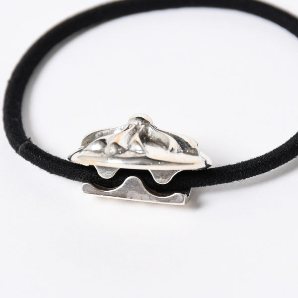 極美品 CHROME HEARTS クロムハーツ クロスボールボタン ヘアゴム コンチョ 重量約15.49g シルバー925 2008/.925刻印 4a006680