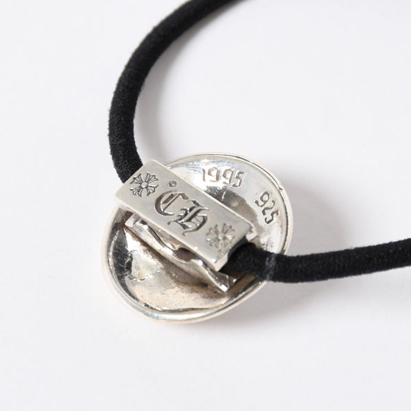 極美品 CHROME HEARTS クロムハーツ クロスボールボタン ヘアゴム コンチョ 重量約15.49g シルバー925 2008/.925刻印 4a006680