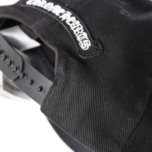 CHROME HEARTS クロムハーツ バーティカルロゴ クロスボールボタン ベースボールキャップ ブラック 美品 中古 4a006683