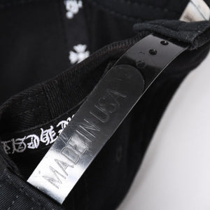 CHROME HEARTS クロムハーツ バーティカルロゴ クロスボールボタン ベースボールキャップ ブラック 美品 中古 4a006683