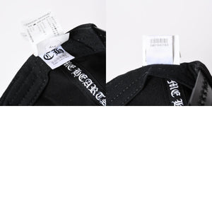 CHROME HEARTS クロムハーツ バーティカルロゴ クロスボールボタン ベースボールキャップ ブラック 美品 中古 4a006683