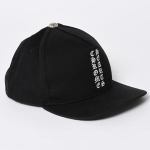 CHROME HEARTS クロムハーツ バーティカルロゴ クロスボールボタン ベースボールキャップ ブラック 美品 中古 4a006683