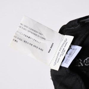 極美品 CHROME HEARTS クロムハーツ FLORAL CROSS フローラルクロス キャップ ブラック シルバー金具 中古 4a006678