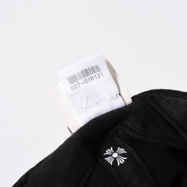 極美品 CHROME HEARTS クロムハーツ キャップ ヴィンダガー 刺繍 クロスボール シルバー 925 ブラック ホワイト 中古 4a006681