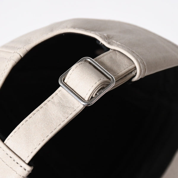 新品同様 BOTTEGA VENETA ボッテガヴェネタ キャップ フランネルプリント ヌバックレザー 739329 ベージュ シルバー金具 サイズL 中古 4a006654