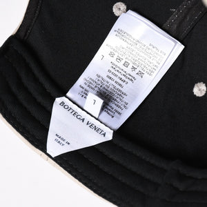 新品同様 BOTTEGA VENETA ボッテガヴェネタ キャップ フランネルプリント ヌバックレザー 739329 ベージュ シルバー金具 サイズL 中古 4a006654