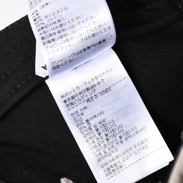 新品同様 BOTTEGA VENETA ボッテガヴェネタ キャップ フランネルプリント ヌバックレザー 739329 ベージュ シルバー金具 サイズL 中古 4a006654