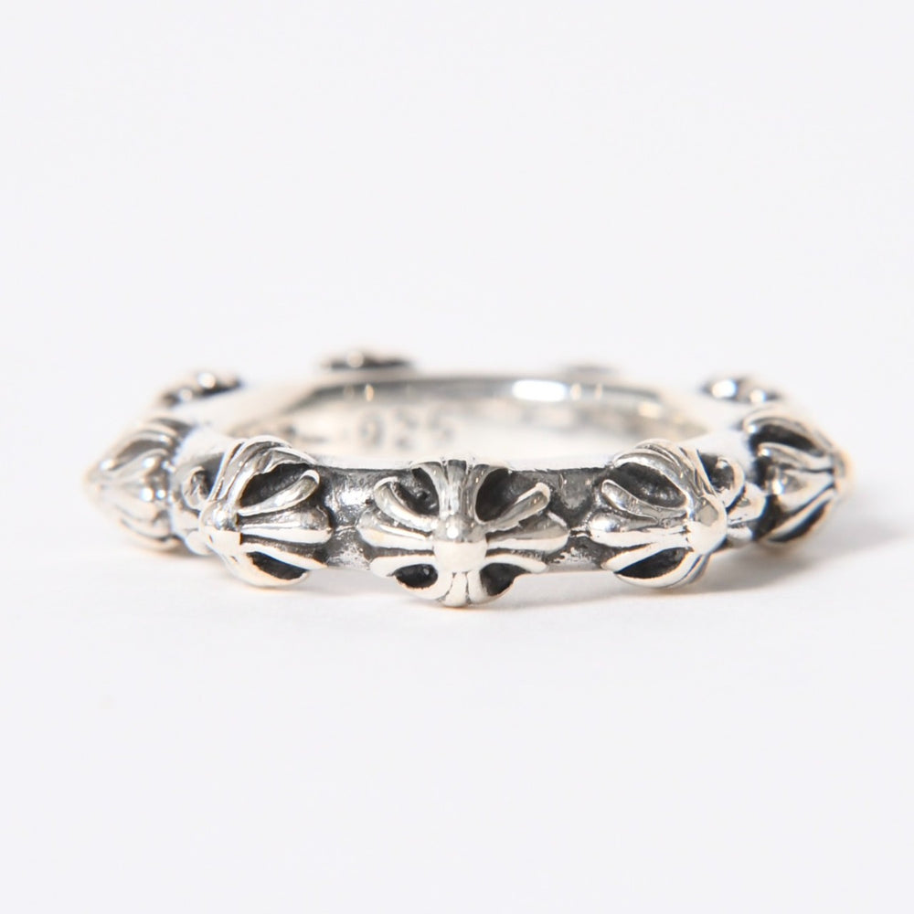 CHROME HEARTS クロムハーツ CROSS BAND RING クロスバンドリング 指輪 1997/.925刻印 シルバー925 サイズ19号 重量約13.88g 美品 中古 4a006697