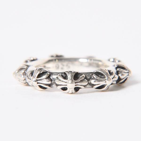 CHROME HEARTS クロムハーツ CROSS BAND RING クロスバンドリング 指輪 1997/.925刻印 シルバー925 サイズ19号 重量約13.88g 美品 中古 4a006697