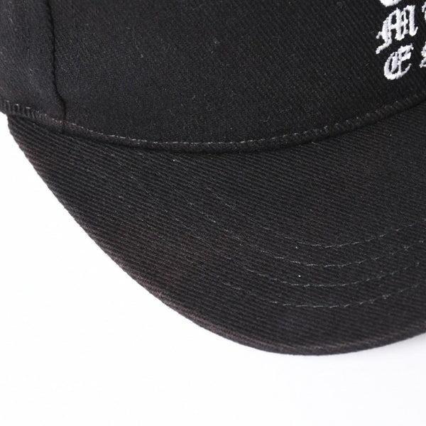 CHROME HEARTS クロムハーツ バーティカルロゴ クロスボールボタン ベースボールキャップ ブラック 美品 中古 4a006683